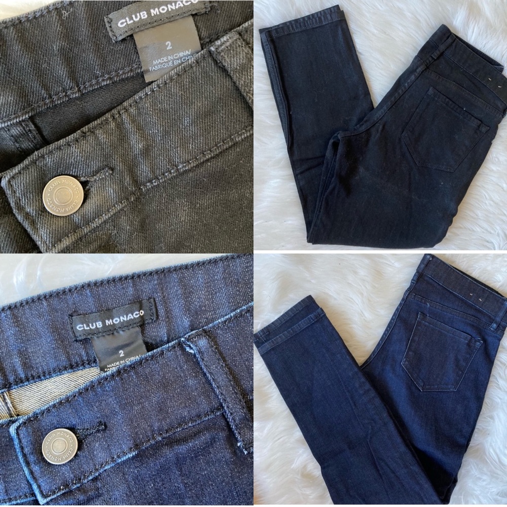 Pant Bundle - Club Monaco Benita Pant (1 Black, 1 Indigo) - both Size 2